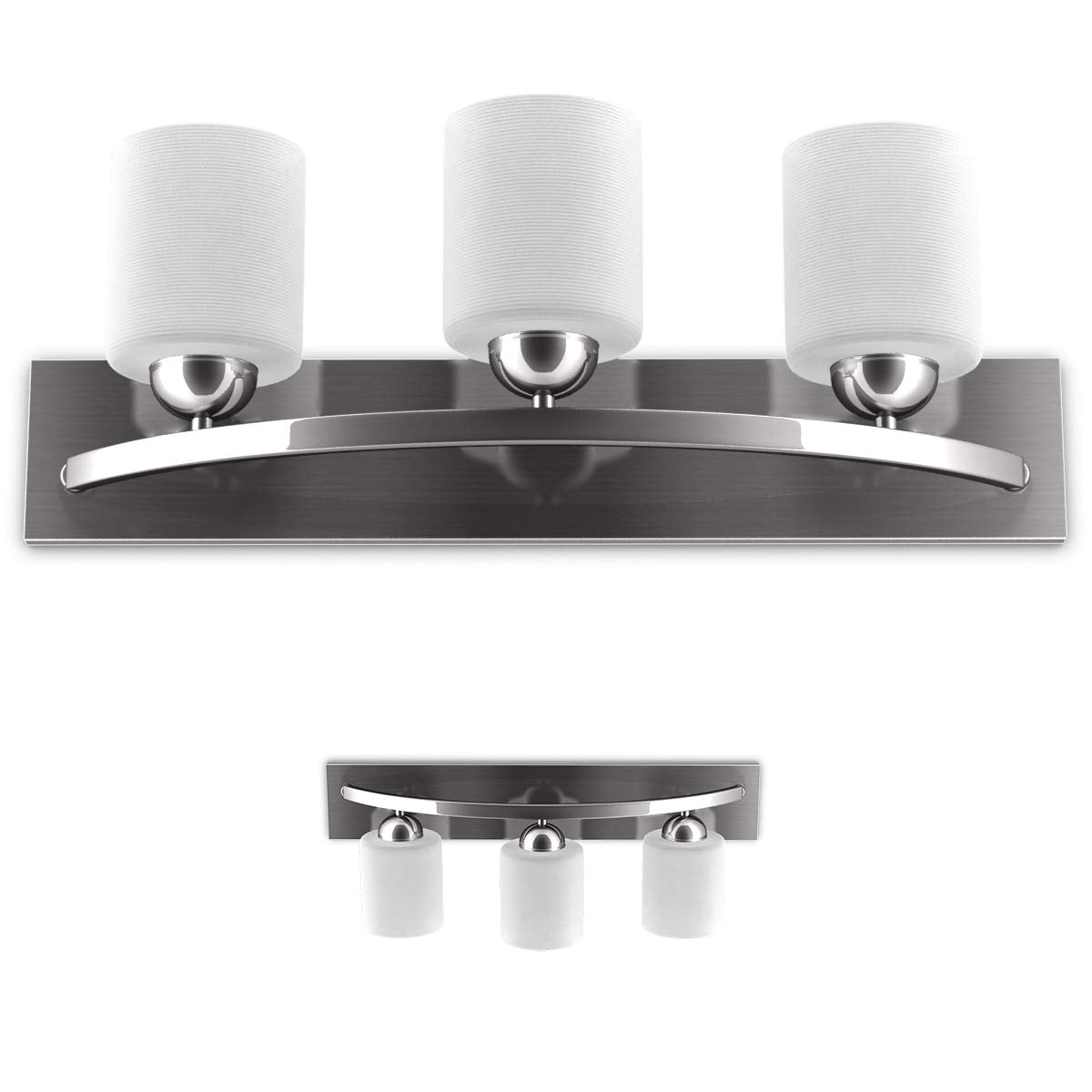 Tangkula Bathroom Vanity Lamp Shade Lamp Cover for Glass Wall Sconce Pendant Lamp